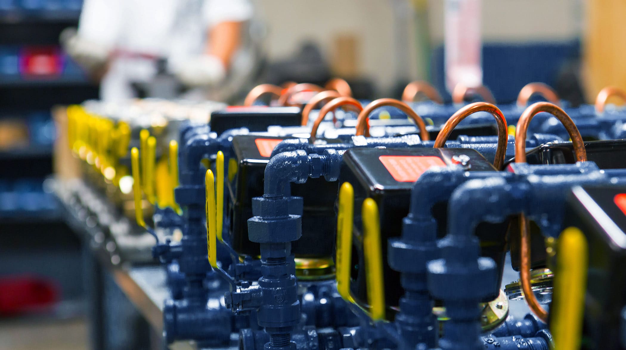 Many Air Maintenance Devices in line